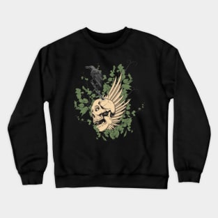 Raven skull Crewneck Sweatshirt